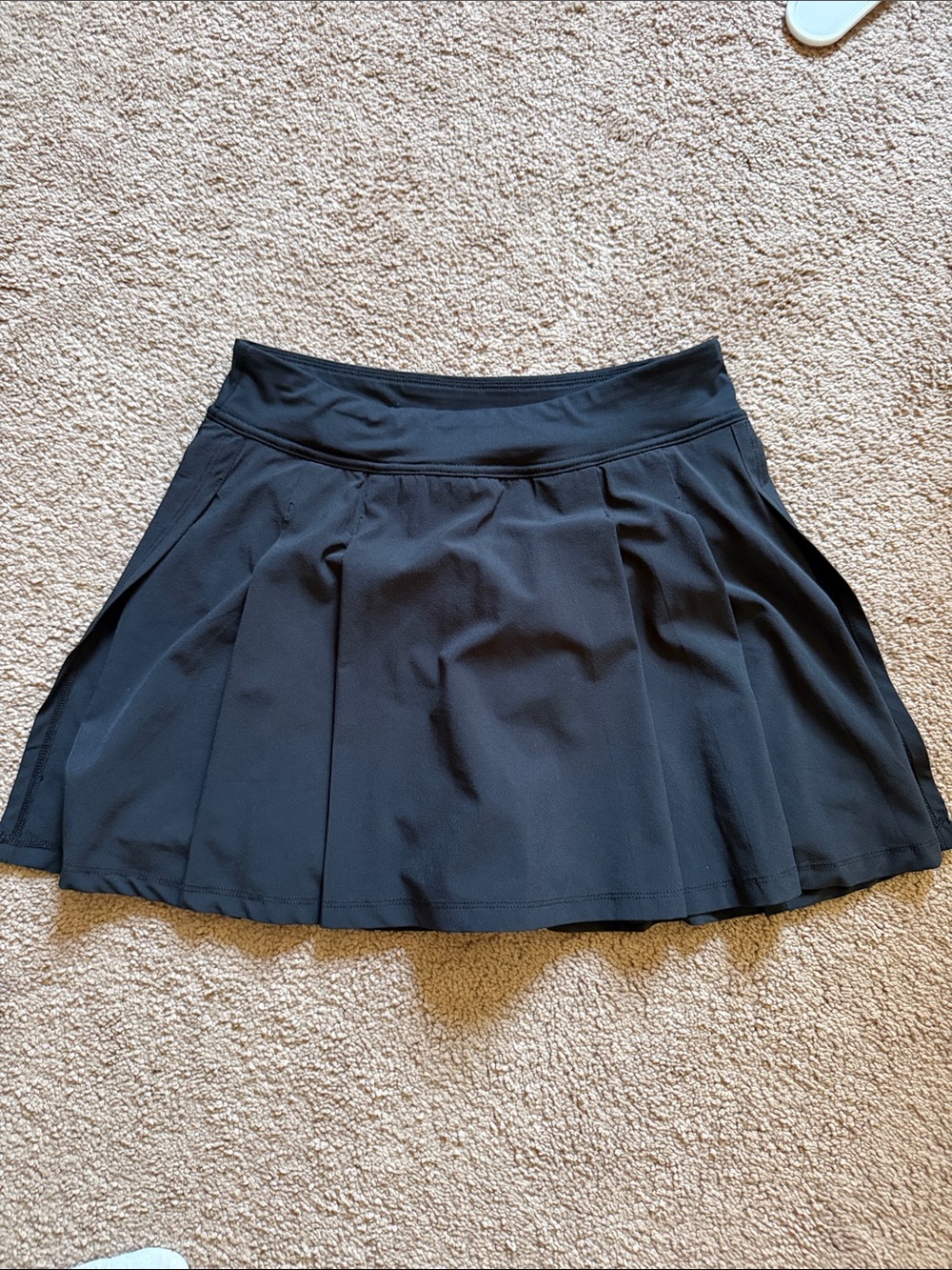 Beyond Yoga Black Circle Skater Skirt